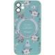 TPU+PC чохол Secret Garden with MagSafe для Apple iPhone 12 (6.1") Mint