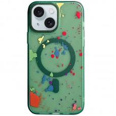 Чохол TPU+PC Flush with MagSafe для Apple iPhone 15 (6.1") Dark green