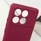 Чохол TPU GETMAN Liquid Silk Full Camera для Xiaomi Poco X6 Pro Бордовий / Marsala