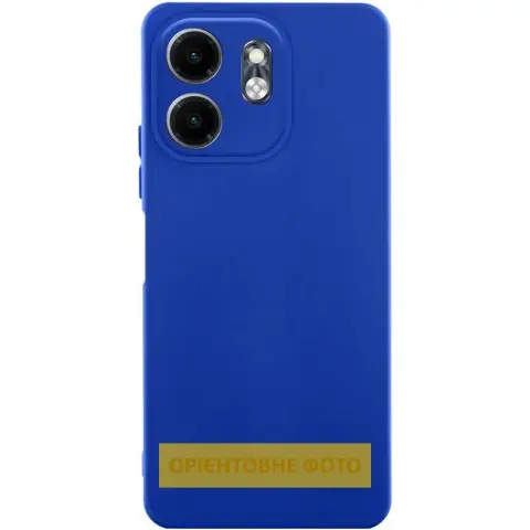 Чохол TPU GETMAN Liquid Silk Full Camera для Motorola Moto G15 4G Синій / Deep navy