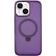 TPU+PC чохол Metal Buttons with MagSafe Colorful HQ Ring для Apple iPhone 14 / 13 (6.1") Purple