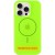 Чохол Silicone Case Full Protective (AA) NO LOGO with MagSafe для Apple iPhone 15 Plus (6.7") Салатовий / Neon green