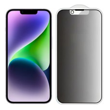 Захисне скло Privacy 5D Matte (тех.пак) для Apple iPhone 13 / 13 Pro / 14 / 16e (6.1") Чорний