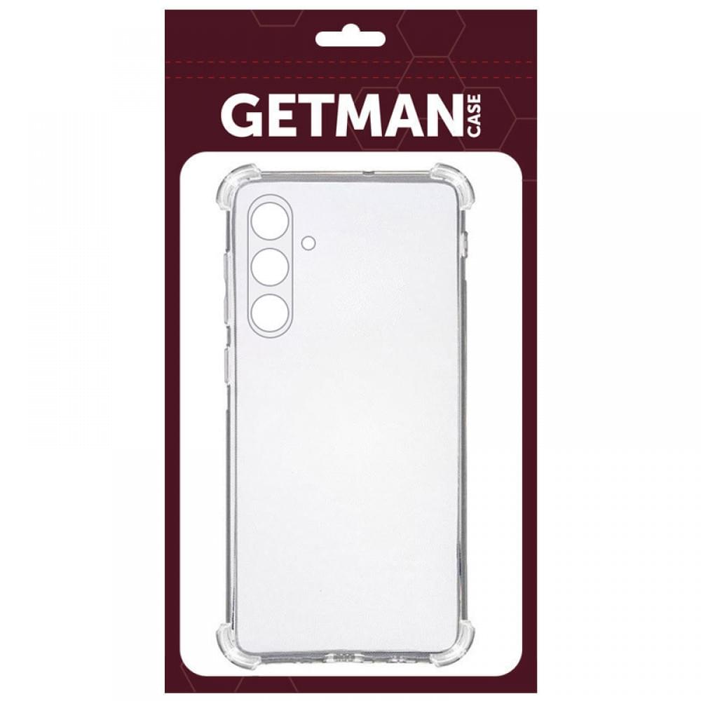 TPU чохол GETMAN Ease logo посилені кути Full Camera для Samsung Galaxy S24 FE Безбарвний (прозорий)