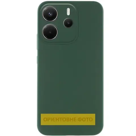 Чохол Silicone Cover Ummi Lakshmi Full Camera (AA) для Xiaomi Poco M7 Pro 5G Зелений / Dark green