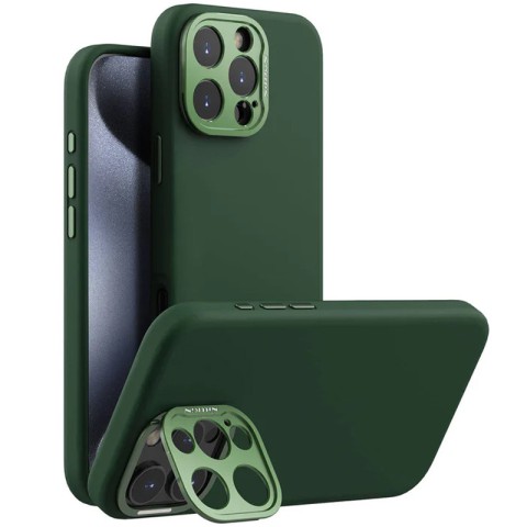 Чохол Silicone Nillkin LensWing Prop Magnetic для Apple iPhone 16 Pro (6.3") Зелений / Green