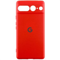 Чохол Silicone Cover Lakshmi Full Camera (AAA) with Logo для Google Pixel 7 Pro Червоний / Red