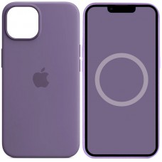 Чохол Silicone case (AAA) full with Magsafe and Animation для Apple iPhone 14 (6.1") Фіолетовий / Iris