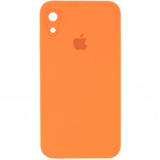 Чохол Silicone Case Square Full Camera Protective (AA) для Apple iPhone XR (6.1") Помаранчевий / Papaya