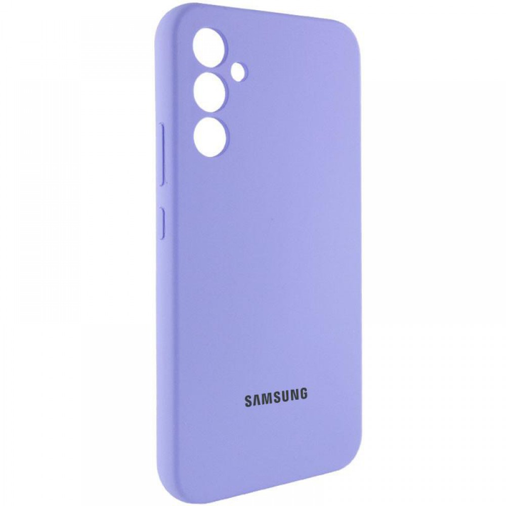 Чохол Silicone Cover Lakshmi Full Camera (AAA) with Logo для Samsung Galaxy A56 Бузковий / Dasheen