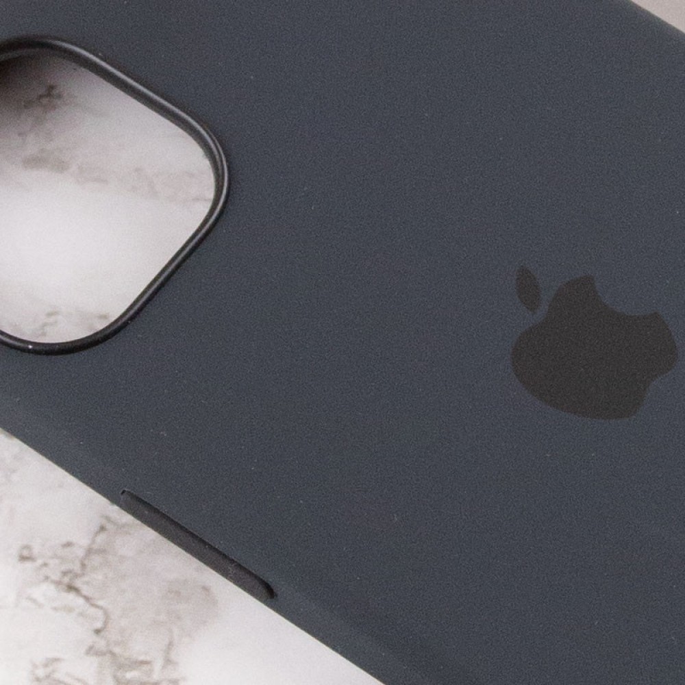Чохол Silicone case (AAA) with Magsafe and Animation для Apple iPhone 13 (6.1") Чорний / Midnight