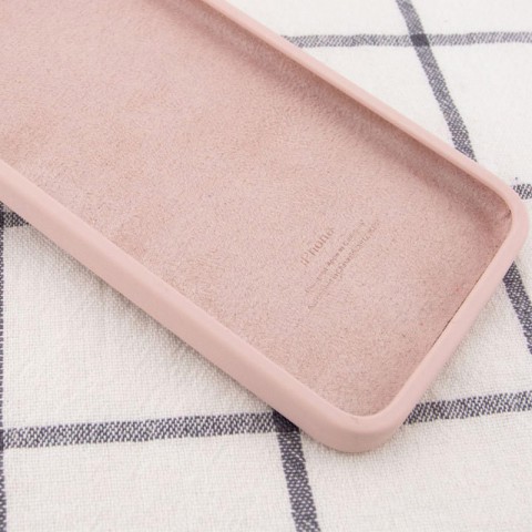 Чохол Silicone Case Square Full Camera Protective (AA) NOLOGO для Apple iPhone XR (6.1") Рожевий / Pink Sand