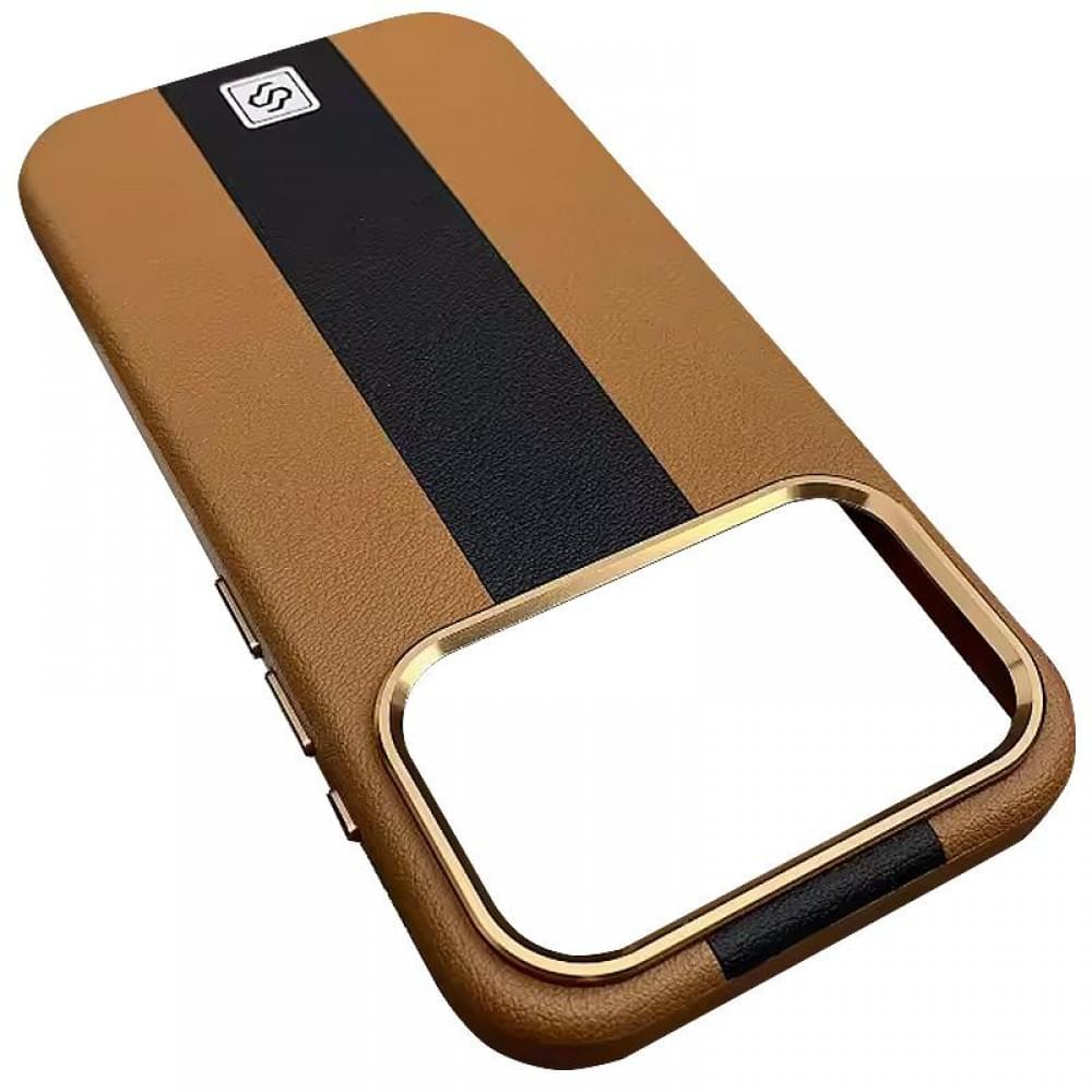 Шкіряний чохол Rally with MagSafe для Apple iPhone 17 Pro Max (6.9") Brown / Black