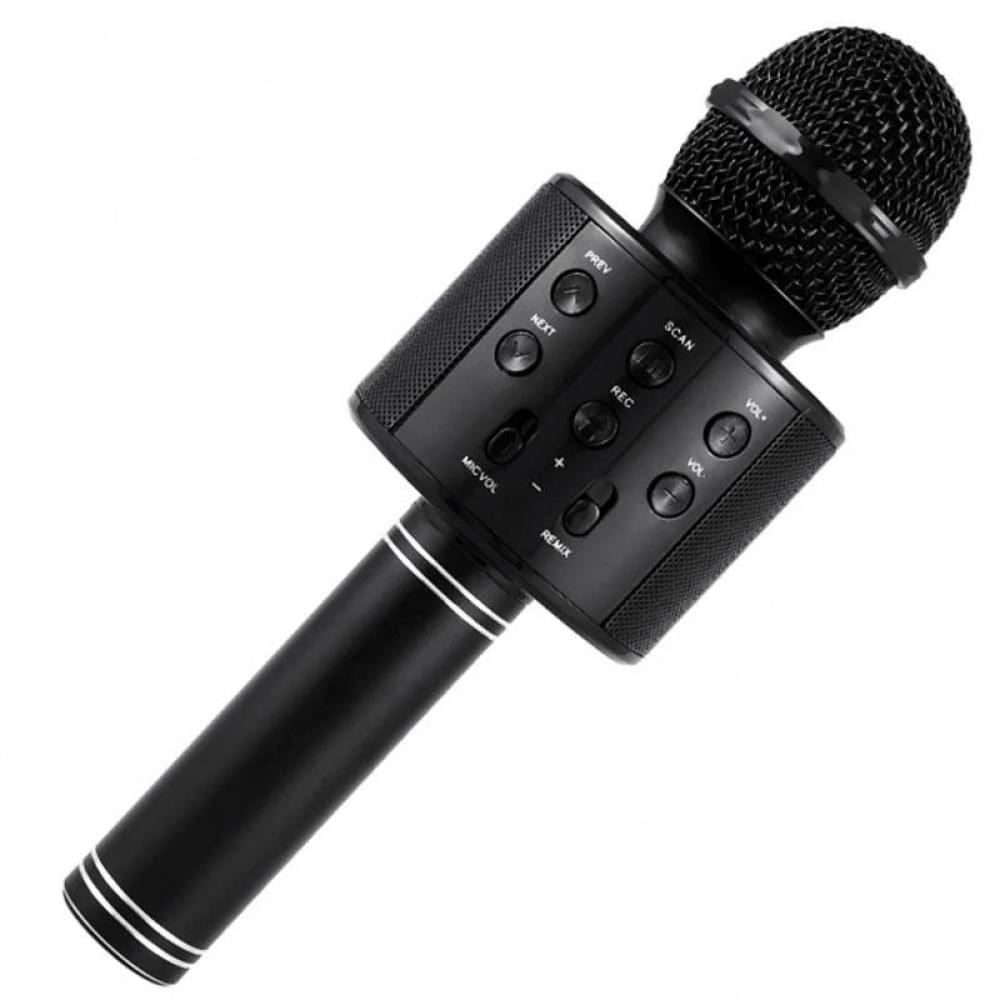 Караоке Мікрофон-колонка WS858 Black