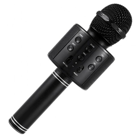 Караоке Мікрофон-колонка WS858 Black