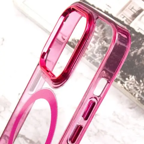 Чохол TPU Iris with MagSafe для Apple iPhone 13 Pro (6.1") Бордовий