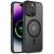TPU+PC чохол Metal Buttons with MagSafe Colorful для Apple iPhone 13 Pro (6.1") Чорний / Black