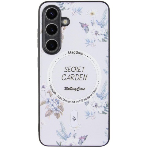 TPU+PC чохол Secret Garden with MagFit для Samsung Galaxy S24 White