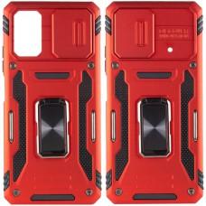 Ударостійкий чохол Camshield Army Ring для Xiaomi Poco F5 / Note 12 Turbo Червоний / Red