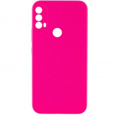 Чохол Silicone Cover Lakshmi Full Camera (AAA) для Motorola Moto E40 Рожевий / Barbie pink