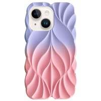 TPU чохол Leaf для Apple iPhone 15 (6.1") Lilac / Pink