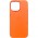 Шкіряний чохол Leather Case (AAA) with MagSafe and Animation для Apple iPhone 14 Pro Max (6.7") Orange