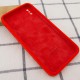 Чохол Silicone Case Square Full Camera Protective (AA) для Apple iPhone X / XS (5.8") Червоний / Red