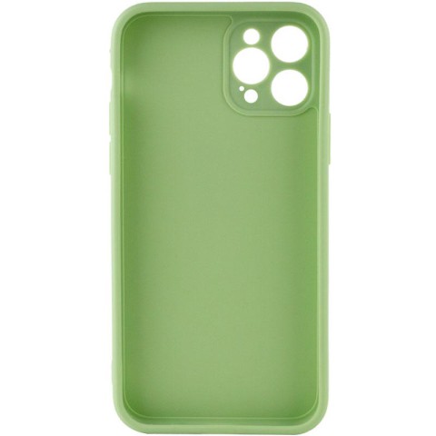 Силіконовий чохол Candy Full Camera для Apple iPhone 12 Pro (6.1") Фісташковий