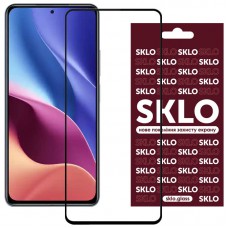 Захисне скло SKLO 3D (full glue) для Xiaomi Poco X4 Pro 5G Чорний