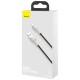 Дата кабель Baseus Cafule Series Metal USB to Lightning 2.4A (0.25m) (CALJK-0) Black