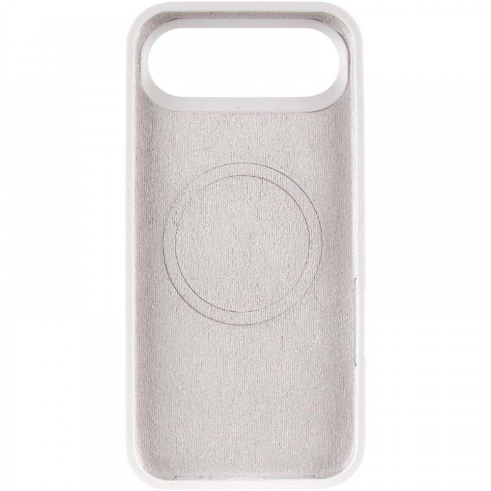 Чохол Silicone Case Full Protective (AA) V2 with MagSafe для Apple iPhone 17 Air (6.5") Білий / White