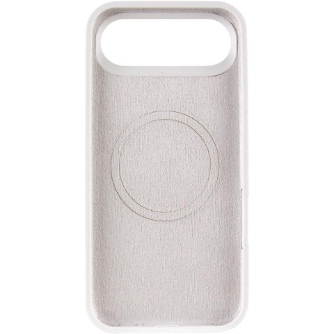 Чохол Silicone Case Full Protective (AA) V2 with MagSafe для Apple iPhone 17 Air (6.5") Білий / White