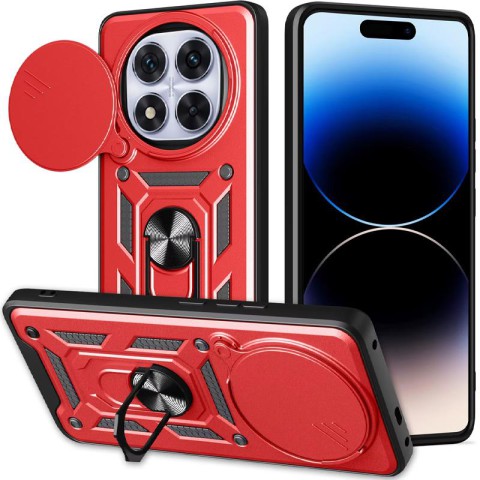 Чохол Ummi Camshield Serge Ring для Xiaomi Redmi Note 14 Pro 5G / Poco X7 Червоний / Red