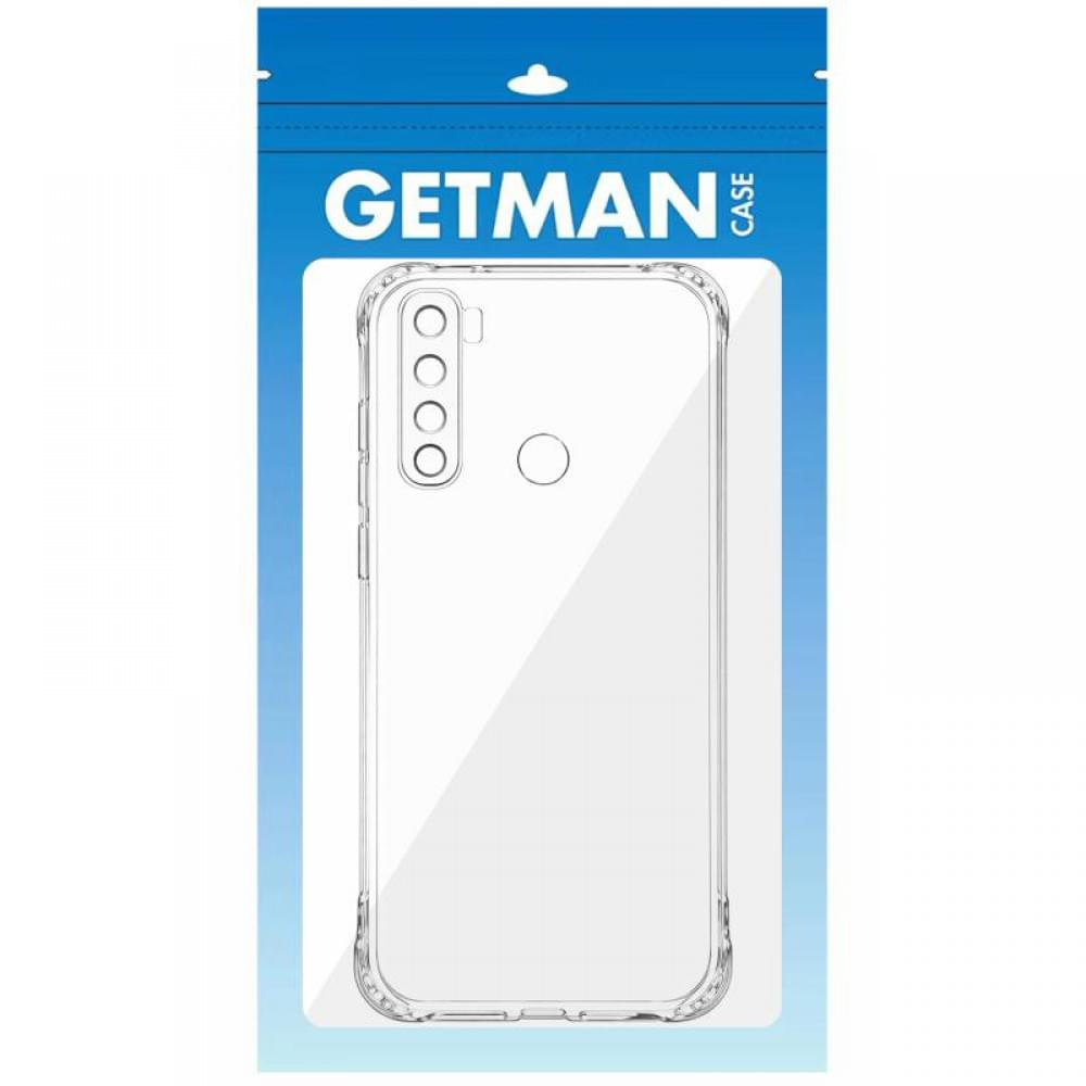 TPU чохол GETMAN Ease logo посилені кути Full Camera для Xiaomi Redmi Note 8 / Note 8 2021 Безбарвний (прозорий)
