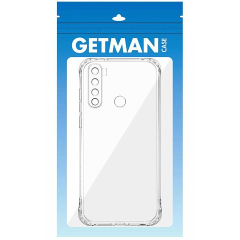 TPU чохол GETMAN Ease logo посилені кути Full Camera для Xiaomi Redmi Note 8 / Note 8 2021 Безбарвний (прозорий)