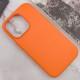 Шкіряний чохол Leather Case (AAA) with MagSafe and Animation для Apple iPhone 14 Pro Max (6.7") Orange