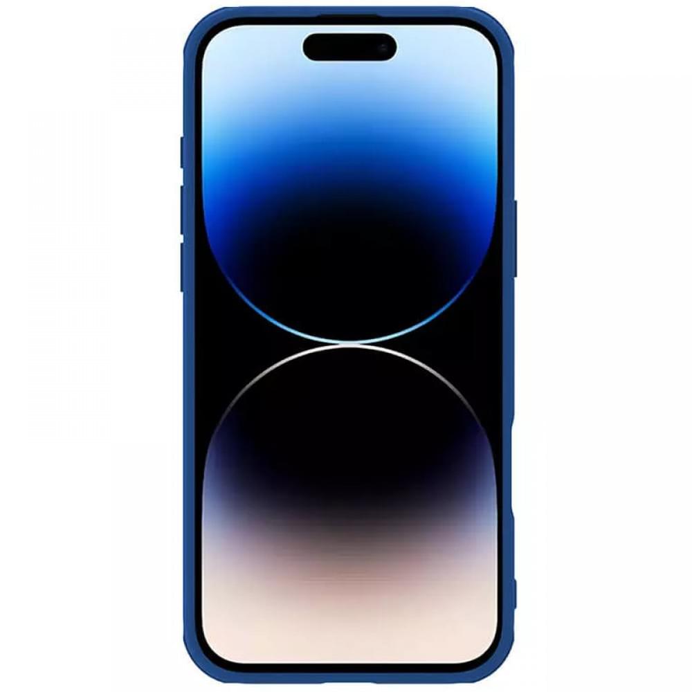 Карбонова накладка Nillkin CamShield Pro Magnetic для Apple iPhone 16 (6.1") Blue