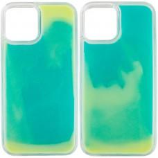 Неоновий чохол Neon Sand glow in the dark для Apple iPhone 12 Pro Max (6.7") Бірюзовий