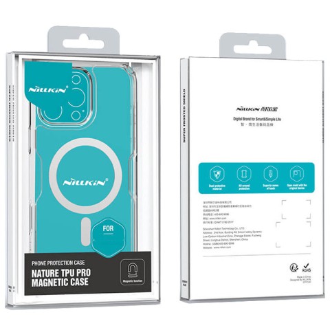 TPU чохол Nillkin Nature Pro Magnetic для Apple iPhone 16 Pro (6.3") Безбарвний (прозорий)