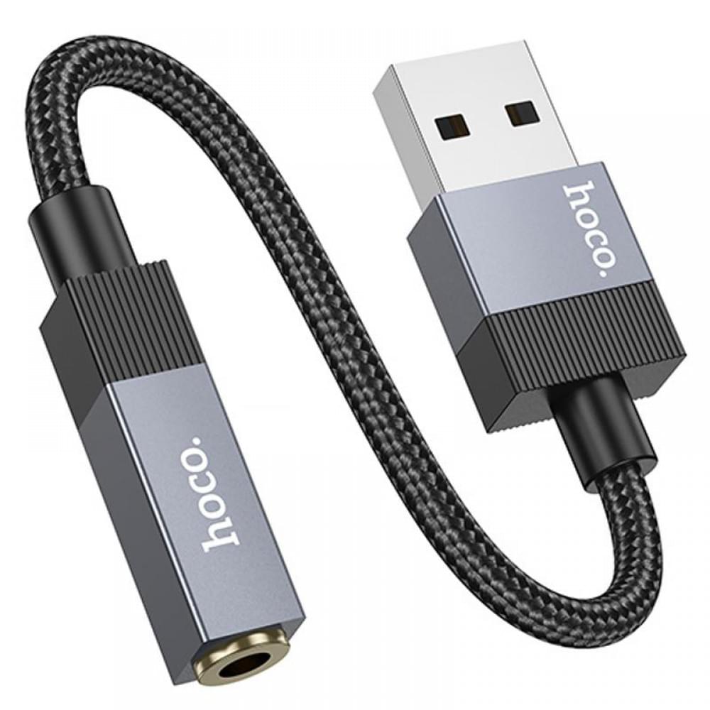 Перехідник Hoco UPA32D Clever USB to 3.5mm Black