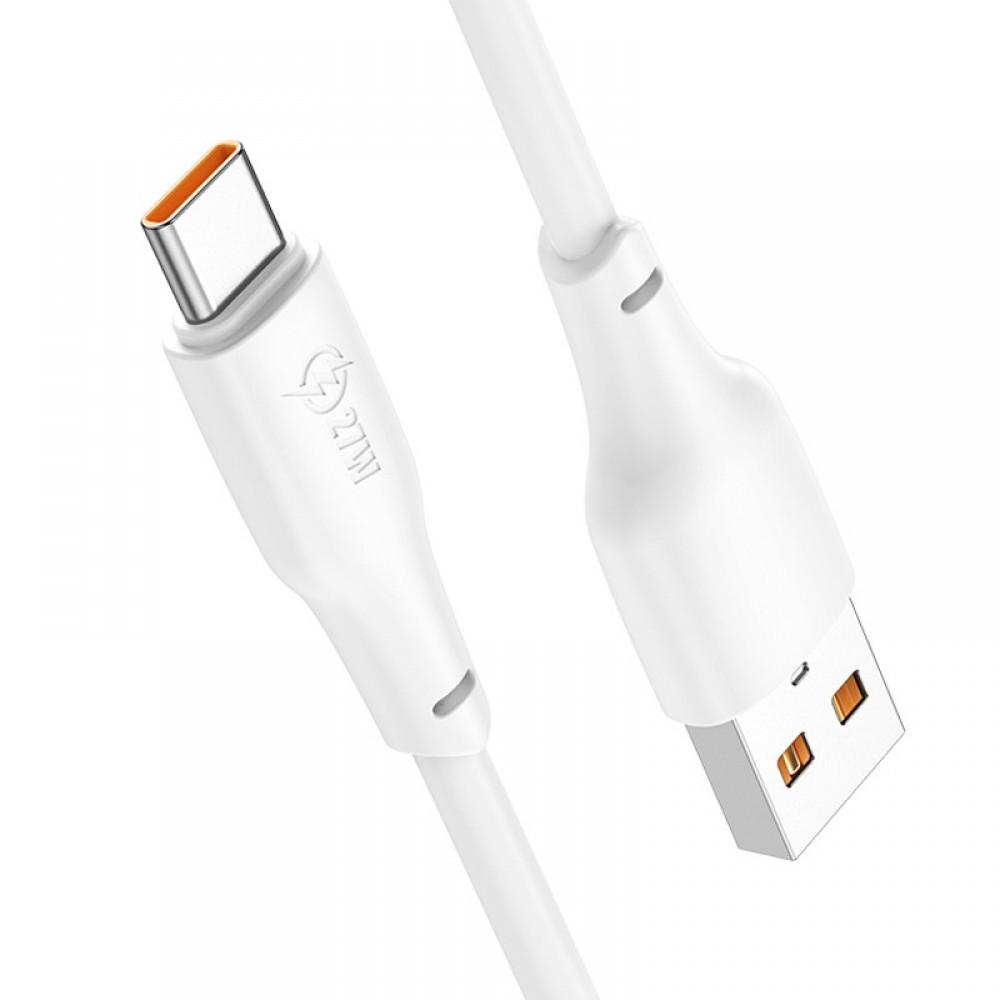 Дата кабель Hoco X93 Force USB to Type-C 27W (1m) White