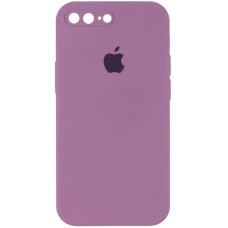 Чохол Silicone Case Square Full Camera Protective (AA) для Apple iPhone 7 plus/8 plus (5.5") Ліловий / Lilac Pride