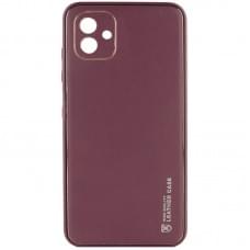 Шкіряний чохол Xshield для Samsung Galaxy A05 Бордовий / Plum Red