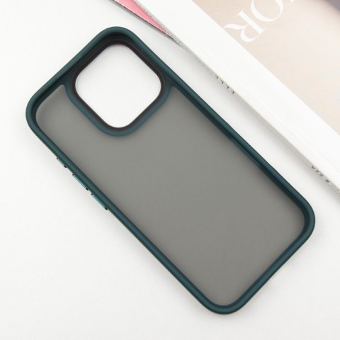 TPU+PC чохол Metal Buttons для Apple iPhone 16 Pro Max (6.9") Зелений