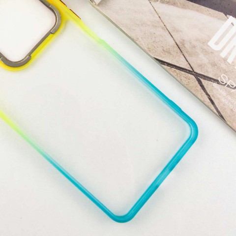 Чохол TPU+PC Fresh sip series для Xiaomi Redmi Note 13 Pro 4G / Poco M6 Pro 4G / Note 14S Бірюзовий / Помаранчевий