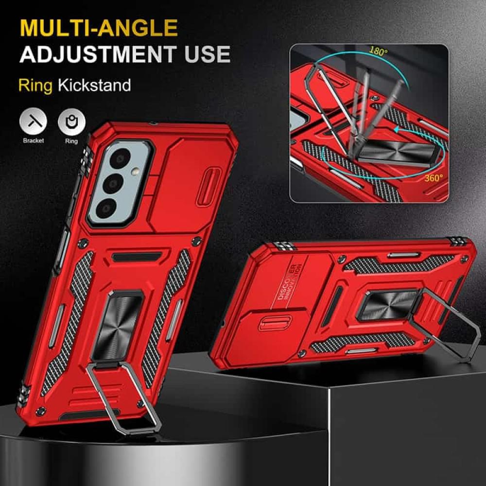 Ударостійкий чохол Camshield Army Ring для Samsung Galaxy A05s Червоний / Red