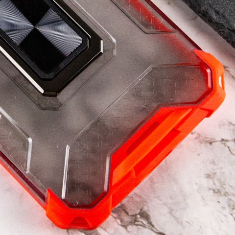 Ударостійкий чохол Transformer CrystalRing для Apple iPhone 13 Pro (6.1") Червоний