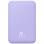 Портативний зарядний пристрій Power Bank Baseus Magnetic Mini OS 20W c БЗП 10000 mAh (PPCX110105) Purple