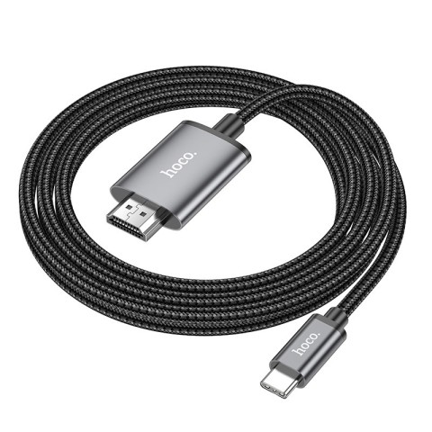 Перехідник Hoco UA27 HD Type-C to HDMI (2m) Metal gray