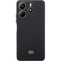 Чохол Silicone Cover Lakshmi Full Camera (AA) with logo для Xiaomi Redmi Note 14 4G (Int. version) Чорний / Black